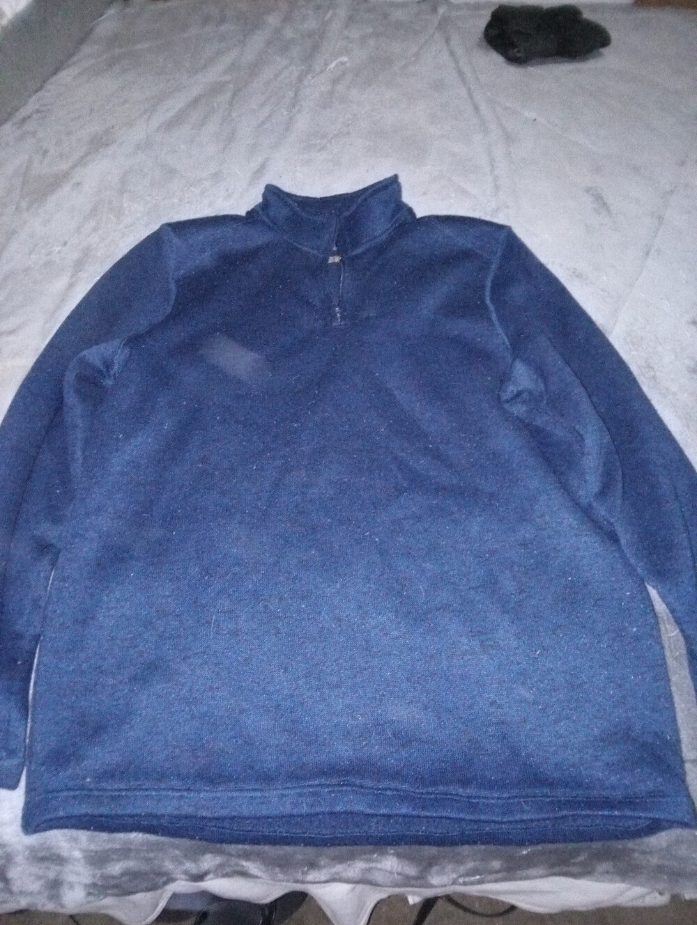 Men's Navy Half‑Zip Pullover Sweater